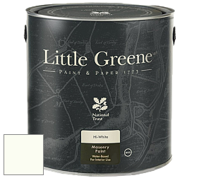 Краска Little Greene Intelligent Masonry Paint матовая колеруемая краска цвет LG328 Silent White - Pale