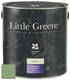 Краска Little Greene Intelligent Eggshell полуматовая моющаяся краска цвет NCS S 3030-G30Y 