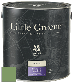 Краска Little Greene Intelligent Eggshell полуматовая моющаяся краска цвет NCS S 3040-G30Y 