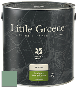 Краска Little Greene Ultimatt Intelligent Matt Emulsion матовая моющаяся краска цвет LG198 Aquamarine Deep