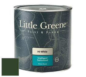 Краска Little Greene Intelligent Satinwood полуглянцевая моющаяся краска цвет LG88 Dark Brunswick Green