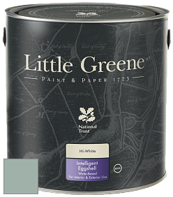Краска Little Greene Intelligent Eggshell полуматовая моющаяся краска цвет NCS S 3010-B90G 