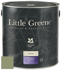 Краска Little Greene Intelligent Eggshell полуматовая моющаяся краска цвет NCS S 4020-G50Y 