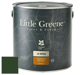 Краска Little Greene Traditional Oil Gloss высокоглянцевая масляная краска цвет LGSt88 Dark Brunswick Green