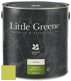 Краска Little Greene Ultimatt Intelligent Matt Emulsion матовая моющаяся краска цвет LG70 Pale Lime