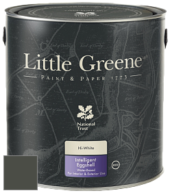 Краска Little Greene Intelligent Eggshell полуматовая моющаяся краска цвет RAL 7022 