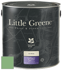 Краска Little Greene Intelligent Eggshell полуматовая моющаяся краска цвет NCS S 2040-G20Y 