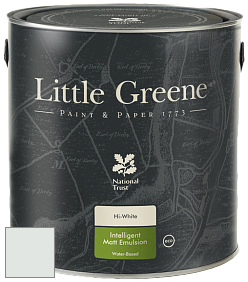 Краска Little Greene Ultimatt Intelligent Matt Emulsion матовая моющаяся краска цвет LG182 Bone China Blue Pale