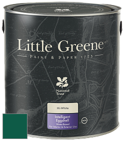 Краска Little Greene Intelligent Eggshell полуматовая моющаяся краска цвет NCS S 5540-B90G 
