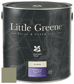 Краска Little Greene Intelligent Eggshell полуматовая моющаяся краска цвет RAL 7034 