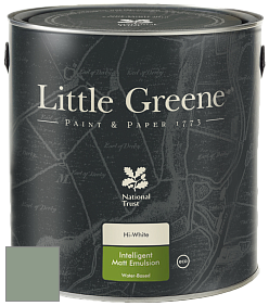 Краска Little Greene Ultimatt Intelligent Matt Emulsion матовая моющаяся краска цвет LGGr296 Windmill Lane