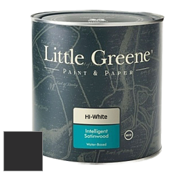Краска Little Greene Intelligent Satinwood полуглянцевая моющаяся краска цвет LG228 Lamp Black