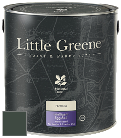 Краска Little Greene Intelligent Eggshell полуматовая моющаяся краска цвет NCS S 8010-G10Y 