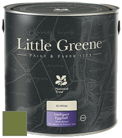 Краска Little Greene Intelligent Eggshell полуматовая моющаяся краска цвет NCS S 4050-G40Y 