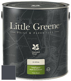 Краска Little Greene Ultimatt Intelligent Matt Emulsion матовая моющаяся краска цвет RAL 7024 