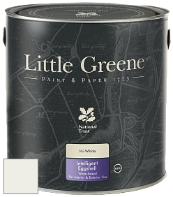 Краска Little Greene Intelligent Eggshell полуматовая моющаяся краска цвет NCS S 0502-G50Y 
