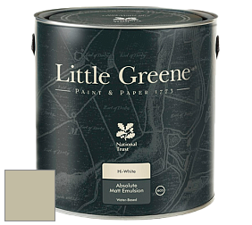 Краска Little Greene Absolute Matt Emulsion матовая краска для потолка цвет LG322 Book Room Green