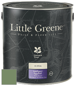 Краска Little Greene Intelligent Eggshell полуматовая моющаяся краска цвет NCS S 4030-G30Y 