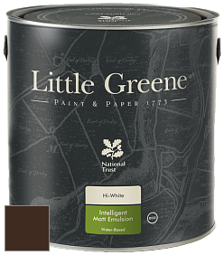 Краска Little Greene Ultimatt Intelligent Matt Emulsion матовая моющаяся краска цвет LG32 Spanish Brown