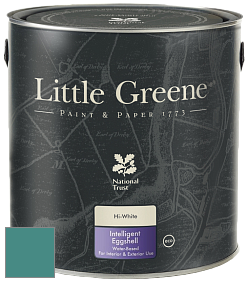 Краска Little Greene Intelligent Eggshell полуматовая моющаяся краска цвет RAL 6033 