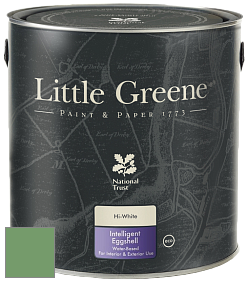 Краска Little Greene Intelligent Eggshell полуматовая моющаяся краска цвет NCS S 3040-G20Y 