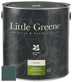 Краска Little Greene Ultimatt Intelligent Matt Emulsion матовая моющаяся краска цвет LGGr312 Harley Green