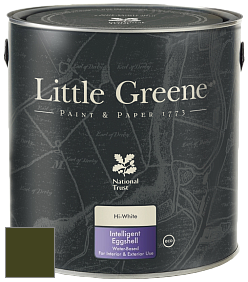 Краска Little Greene Intelligent Eggshell полуматовая моющаяся краска цвет LG72 Olive Colour