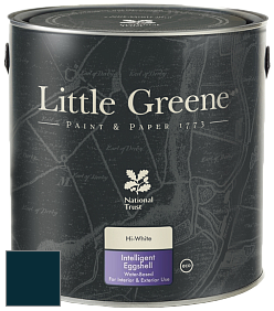 Краска Little Greene Intelligent Eggshell полуматовая моющаяся краска цвет LG208 Hicks Blue