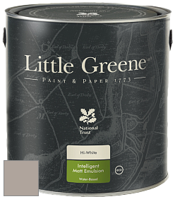 Краска Little Greene Ultimatt Intelligent Matt Emulsion матовая моющаяся краска цвет LG245 Perennial Grey