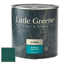 Краска Little Greene Intelligent Satinwood полуглянцевая моющаяся краска цвет LG96 Mid Azure Green