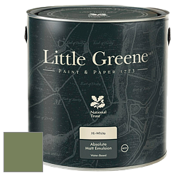 Краска Little Greene Absolute Matt Emulsion матовая краска для потолка цвет LG80 Sage Green