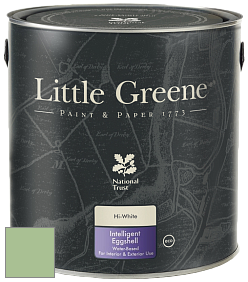 Краска Little Greene Intelligent Eggshell полуматовая моющаяся краска цвет LG91 Pea Green