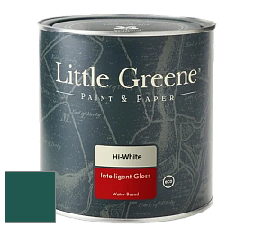Краска Little Greene Intelligent Gloss глянцевая моющаяся краска цвет LG96 Mid Azure Green