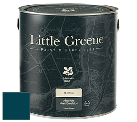 Краска Little Greene Absolute Matt Emulsion матовая краска для потолка цвет LG95 Marine Blue