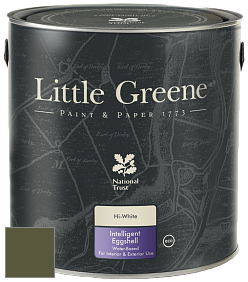 Краска Little Greene Intelligent Eggshell полуматовая моющаяся краска цвет NCS S 6530-G50Y 