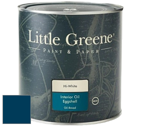 Краска Little Greene Interior Oil Eggshell полуматовая масляная краска цвет LG207 Deep Space Blue