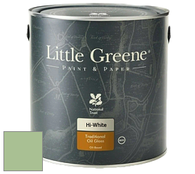 Краска Little Greene Traditional Oil Gloss высокоглянцевая масляная краска цвет LG91 Pea Green