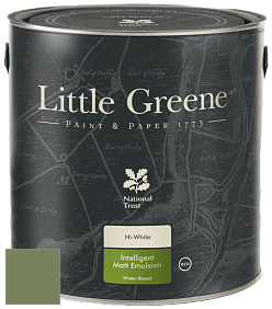 Краска Little Greene Ultimatt Intelligent Matt Emulsion матовая моющаяся краска цвет LGSt80 Sage Green