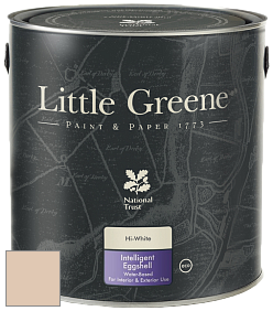 Краска Little Greene Intelligent Eggshell полуматовая моющаяся краска цвет LGSt314 Castell Pink