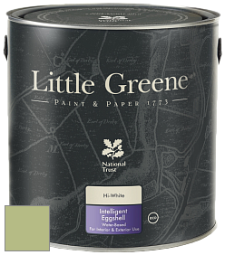 Краска Little Greene Intelligent Eggshell полуматовая моющаяся краска цвет NCS S 2030-G50Y 