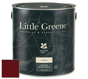 Краска Little Greene Absolute Matt Emulsion матовая краска для потолка цвет LG14 Baked Cherry