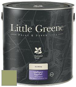 Краска Little Greene Intelligent Eggshell полуматовая моющаяся краска цвет NCS S 3030-G50Y 