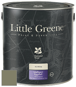Краска Little Greene Intelligent Eggshell полуматовая моющаяся краска цвет RAL 7002 