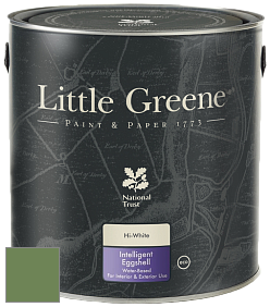 Краска Little Greene Intelligent Eggshell полуматовая моющаяся краска цвет NCS S 4040-G30Y 