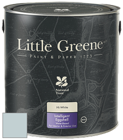 Краска Little Greene Intelligent Eggshell полуматовая моющаяся краска цвет LG325 Bone China Blue - Faint