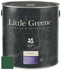 Краска Little Greene Intelligent Eggshell полуматовая моющаяся краска цвет NCS S 5540-G10Y 