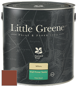 Краска Little Greene Wall Primer Sealer кроющий колеруемый грунт цвет LG140 Tuscan Red
