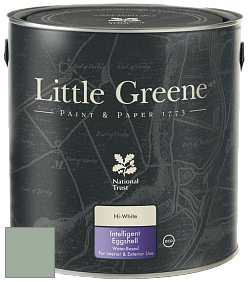 Краска Little Greene Intelligent Eggshell полуматовая моющаяся краска цвет NCS S 3010-G10Y 