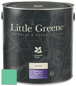 Краска Little Greene Intelligent Eggshell полуматовая моющаяся краска цвет LG92 Green Verditer