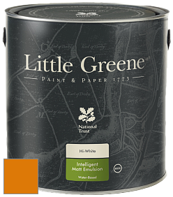 Краска Little Greene Ultimatt Intelligent Matt Emulsion матовая моющаяся краска цвет RAL 2000 